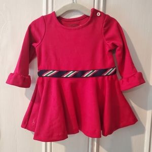 LIKE NEW Ralph Lauren Baby Hot Pink Long Sleeved Dress